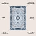 thumbnail image 4 of JONATHAN Y MODERN PERSIAN 5 x 8 Area Rug, Palmette Floral - Blue/Navy, MDP503E-5, 4 of 9