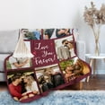 thumbnail image 4 of Custom Blanket with Photos/Text, Personalized Picture Blanket I Love You Gifts, Customized Couples Gifts for Boyfriend Girlfriend Wife Husband Wedding Anniversary Birthday Gift for Him Her Blankets, 4 of 5