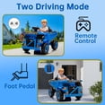 thumbnail image 4 of 12V Ride On Dump Truck Kids Ride On Car for Kids, Battery Powered Electric Car with Remote Control, Electric Dump Bed, Wear-Resistant Tires, 4 Wheels Tractor Ride On Toys, Blue, 4 of 7