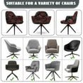 thumbnail image 6 of Xoenoiee Red Rose Spider Web Pattern Office Arm Chair Cover Swivel Dining Chair Slipcover Curved Back Armrest Chair Covers Stretch Desk Chair Protector Cover for Home Office, 6 of 7
