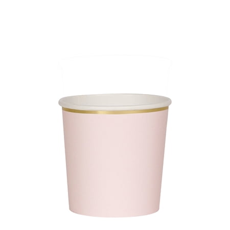 Meri Meri Pale Pink Tumbler Cups, 8ct