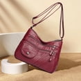 thumbnail image 7 of Qholemyo Multi Pocket Fashionable Shoulder Women Bag 2025, womens shoulder bags, women shoulder bags, Soft Leather Textured Shoulder Bag Large Capacity Combining Practicality And Fashion, 7 of 7