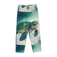 thumbnail image 4 of Balery Watercolor Turtle1 print Women's Pajama Pants,Ultra Lightweight Pjs,Lounge Pant-X-Large, 4 of 9