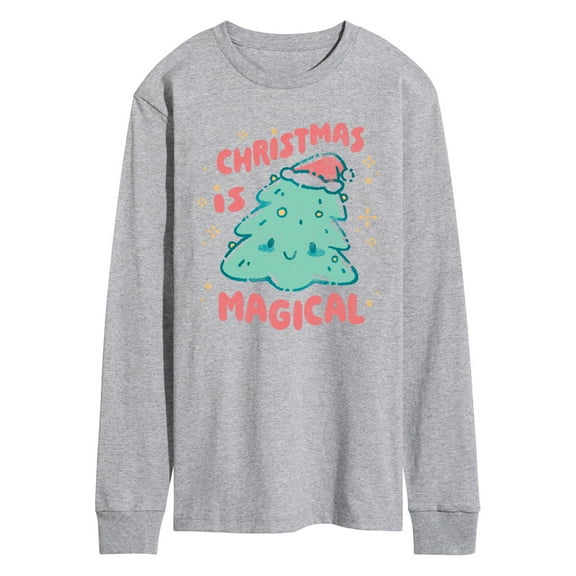 Instant Message - Christmas Is Magical - Men's Long Sleeve Graphic T-Shirt