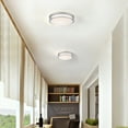 thumbnail image 5 of 13 inch Brush Nickle LED Flush Mount Ceiling Light Fixture for Kitchen, Bathroom, Dining Room, Dimmable 2700K, 3000K,3500K, 4000K, 5000K, 5 of 13