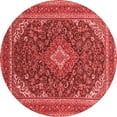 thumbnail image 1 of Ahgly Company Indoor Round Medallion Red Traditional Area Rugs, 7' Round, 1 of 4