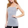 thumbnail image 4 of YouLoveIt 4PCS Women's Long Camisole Tank Tops Cotton Tank Top Adjustable Spaghetti Strap Tank Top Women's Basic Solid Camisole Tank Tops, 4 of 6