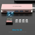 thumbnail image 6 of LENTION USB C Hub with HDMI,SD Card Reader,2 USB 3.0,Charging&Ethernet Adapter Compatible MacBook,Windows,Chrome(C68,Rose), 6 of 10