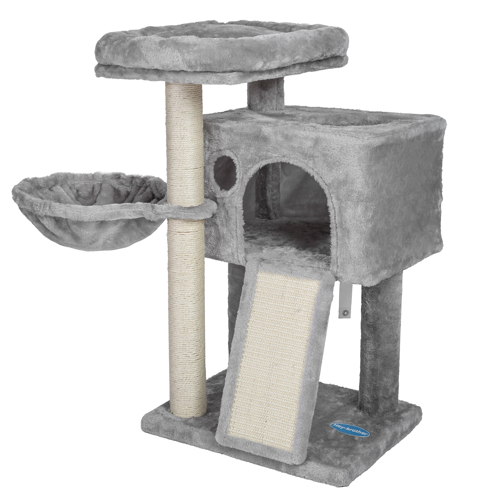 Heybrother Cat Tower, Condo with Sisal Posts and Scratching Board, Cat