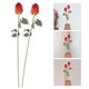 thumbnail image 2 of 2 piezas Rose flores artificiales decoraciones de boda flores románticas para accesorios de fotografía, 2 of 6