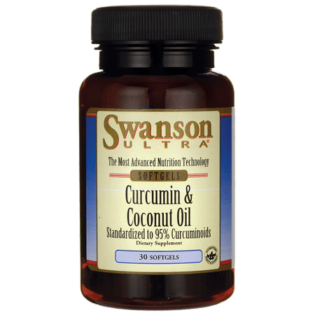 Swanson Curcumin & Coconut Oil 30 Sgels