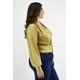 thumbnail image 2 of Blusa de satín escote cruzado Roman Fashion /Tallas Extras, 1842 (Dorado) dorado 40, 2 of 6