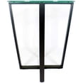thumbnail image 6 of Mango Steam Round Metro Glass End Table/Side Table/for Living Room & Dining Room - Black Top/Black Base, 6 of 14