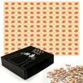 thumbnail image 3 of Ambesonne Geometric Jigsaw Puzzle, 70s Boho Geometric, Heirloom-Quality Fun Activity for Family Durable Cardboard, 1000 pcs, Orange Cream, 3 of 6