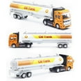 thumbnail image 5 of Oil Tank Transport Car Vehicle Pull Back Model Kids Toy Table Decor City Transport Vehicles Garbage Truck /Tanker Truck /Express Delivery Truck, 5 of 8