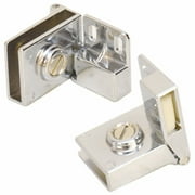 Hafele Boat Glass Door Hinge Inset (Pair) | 3 1/4 x 1 1/4 x 3/4 Inch