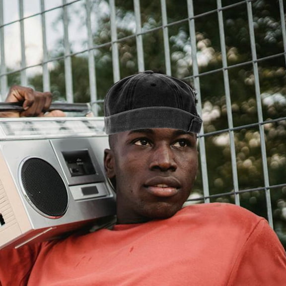 LOLIPPYY Vintage Grey Cotton Brimless Cap for Men Classic Sailor Style Fisherman Beanie Outdoor Cooling Hat