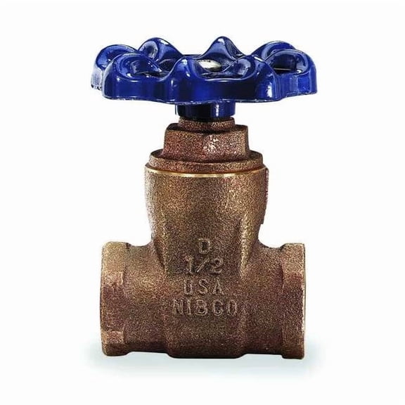 Nibco Gate Valve,1 1/4",Bronze,NPT T29 11/4