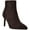 Dark Brown, variant on Calvin Klein Womens Senly Suede Ankle Boots