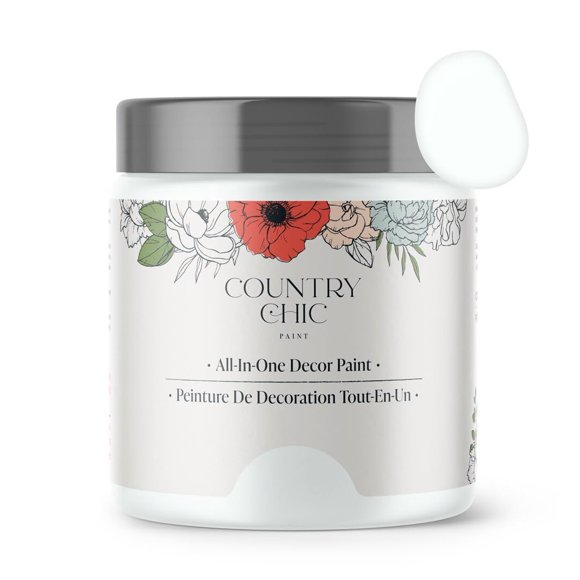 Country Chic All-in-One Chalk Paint for Furniture, Cabinets, Home Decor, Eco-Friendly, Matte Finish, Built-In Primer & Top Coat fo