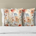 thumbnail image 6 of Fall Flowers Throw Pillow Covers Set of 2 Autumn Orange Wildflower Couch Cushion Covers Square Decorative Pillow Cases Home Decorations for Bedroom Living Room, 18 x 18 Inch, 6 of 6