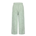 thumbnail image 4 of ADSSDQ Womens Linen Wide Leg Striped Pants Casual Barrel Loose Drawstring Low Waist Palazzo Harem Pants with Pockets 2026 Sweatpants Mint Green XL, 4 of 9