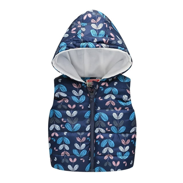 DPTALR Gilet Sans Manches Coupe-Vent à Fermeture Éclair Motif Mignon pour Bébé Fille