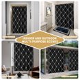 thumbnail image 5 of Black Plaid Shower Curtain - Water Repellent Fabric Shower Curtains Washable, Farmhouse Art Checkered Modern Decorative Polyester Cloth Bathroom Curtains Modern Bath Decor 36"x72", 5 of 8