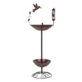 thumbnail image 1 of Comedero para Pájaros, Adorno de Hierro, Bebedero para Pájaros, Resistente Al Agua, Gran Capacidad, Regalo, Jardín, Patio, Decoración Exterior., 1 of 9