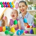 thumbnail image 3 of 12 Pack Plastic Easter Eggs Empty Fillable - Hollow Easter Eggs for Candy Toys Gift Basket Stuffers, Hunt Party Supply Pack, Assorted Colors (3.15*3.94 Inch/8*10cm), 3 of 7