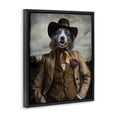 thumbnail image 3 of Stupell Industries Traditional Colonial Fashion Dog Black Floating Frame Canvas Art, 17 x 21, by Karen Burke, 3 of 8