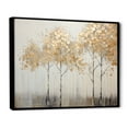 thumbnail image 2 of Designart "Golden Tree Tranquility In Minimalism" Landscape Trees Floater Framed Wall Art Prints, 2 of 5
