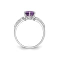 thumbnail image 4 of 1.00 Carat (ctw) Amethyst Celtic Trinity Ring in Sterling Silver, 4 of 4