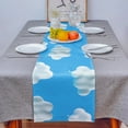 thumbnail image 3 of Table Decor Table Runner Cloud Balloon Egg Cute Pattern Coffee Cover Cloth Wedding Party Restaurant Tablecloth, 3 of 5