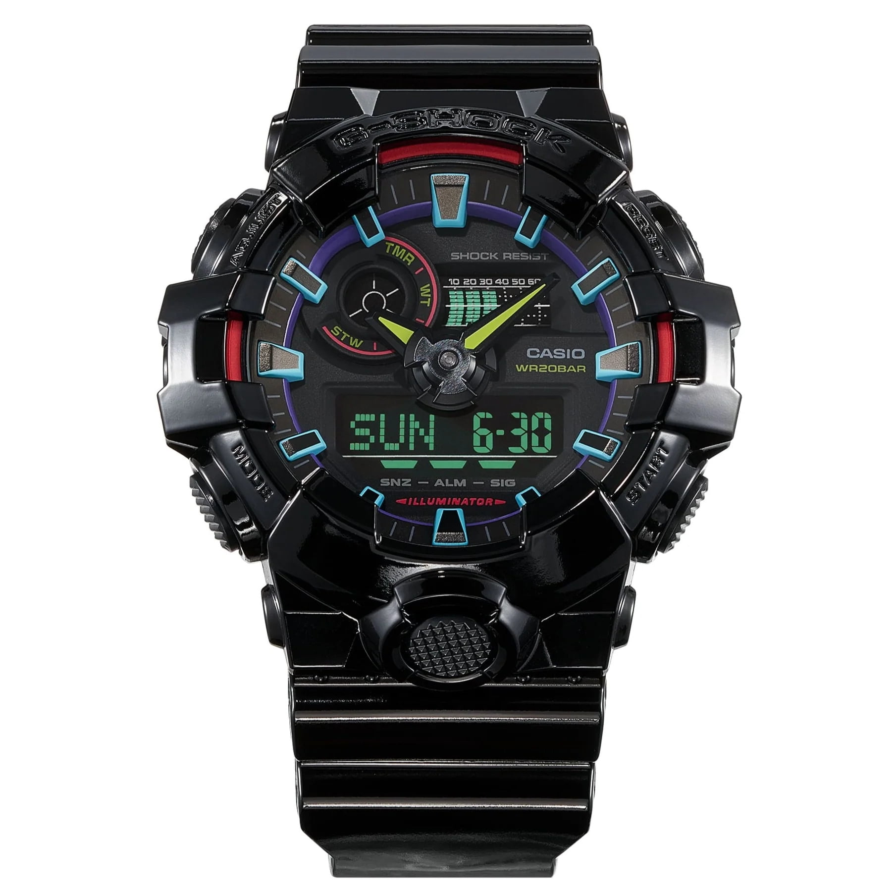 G-Shock GA700 Gamer's Rainbow Black - Walmart.com