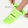 thumbnail image 5 of MONFOOT Women's and Men's Running Cushioned Silky Soft Ankle Socks, 3-Pairs (Neon), 5 of 6