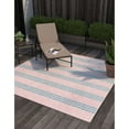 thumbnail image 2 of Outdoor Zrand Collection Area Rug Pink and Aqua - 7'10" Square, 2 of 5