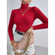 thumbnail image 4 of Suéter de Dama Cuello Tortuga Acanalado Stretch: Elegancia y Comodidad UNITALLA, 4 of 5