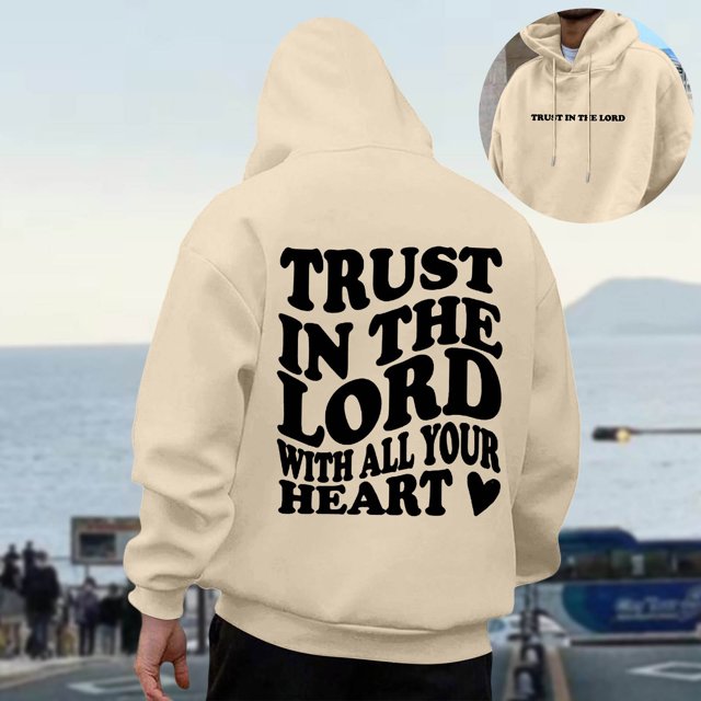 MHFRRA Sudadera con Capucha de Manga Larga para Hombre, Informal, Cómoda, con Forro, para Exteriores E Invierno Beige