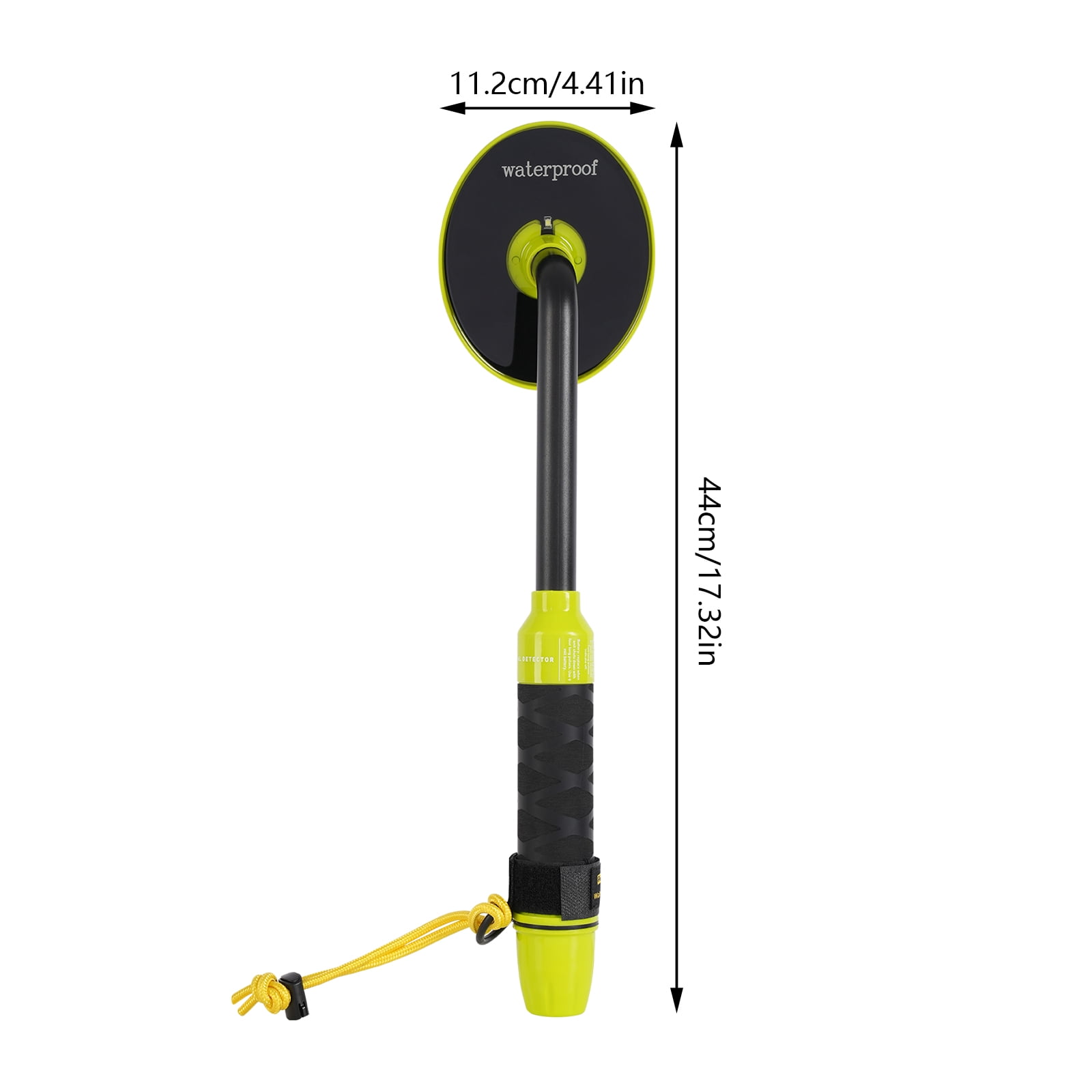 Wildnix Waterproof Metal Detector for Kids, Pulse Induction, with Adjustable Length, LED Light, Vibration Alarm, and Shovel/Rake Included
