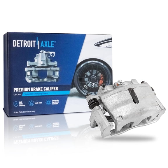 Detroit Axle - Front Right Brake Caliper for Chevrolet Trailblazer Traverse GMC Envoy Acadia Buick Enclave Saturn Outlook Disc Brake Caliper with Bracket Passenger Side Replacement