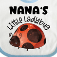 thumbnail image 4 of Inktastic Nana's Little Ladybug Boys or Girls Baby Bib, 4 of 4