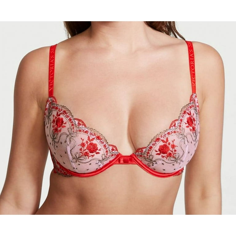 Victorias Secret Very Sexy Floral Lace Unlined Underwire Plunge