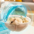 thumbnail image 4 of Visland Small Animal Bath House,Pet Toy Plastic Hamster Bathroom Cage Toilet Bathtub Sand Bath Container Removable External Bathroom, Suitable for Hamster Gerbil, 4 of 8