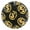 Black, variant on Dollar Sign Round Wall Clock Battery Operated Silent Non-Ticking Bedroom Office Kitchen Home School Decor 10"(Black)