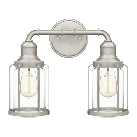 

Ashley Harbour Rhett 2-Light Brushed Nickel Bath Light
