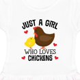 thumbnail image 3 of Inktastic Just a Girl Who Loves Chickens Girls Toddler Dress, 3 of 4