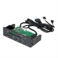 thumbnail image 1 of Lector de Tarjetas de 5,25 Pulgadas Lector de Tarjetas Interno Medios Tablero Multifunción PC Panel Frontal Tipo-C USB 3.1 USB 3.0, 1 of 5