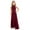 Burgundy, variant on TTAO Flower Girls Halter Neck Princess Pageant Maxi Dress Kids Sparkly Wedding Party Prom Ball Gown Ivory 12
