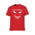 thumbnail image 4 of Gothic Scary Mask T-Shirt for Men, Horror Face Graphic Tee, Heavy Metal Style Shirt for Rock Fans Red-style 2XL, 4 of 7